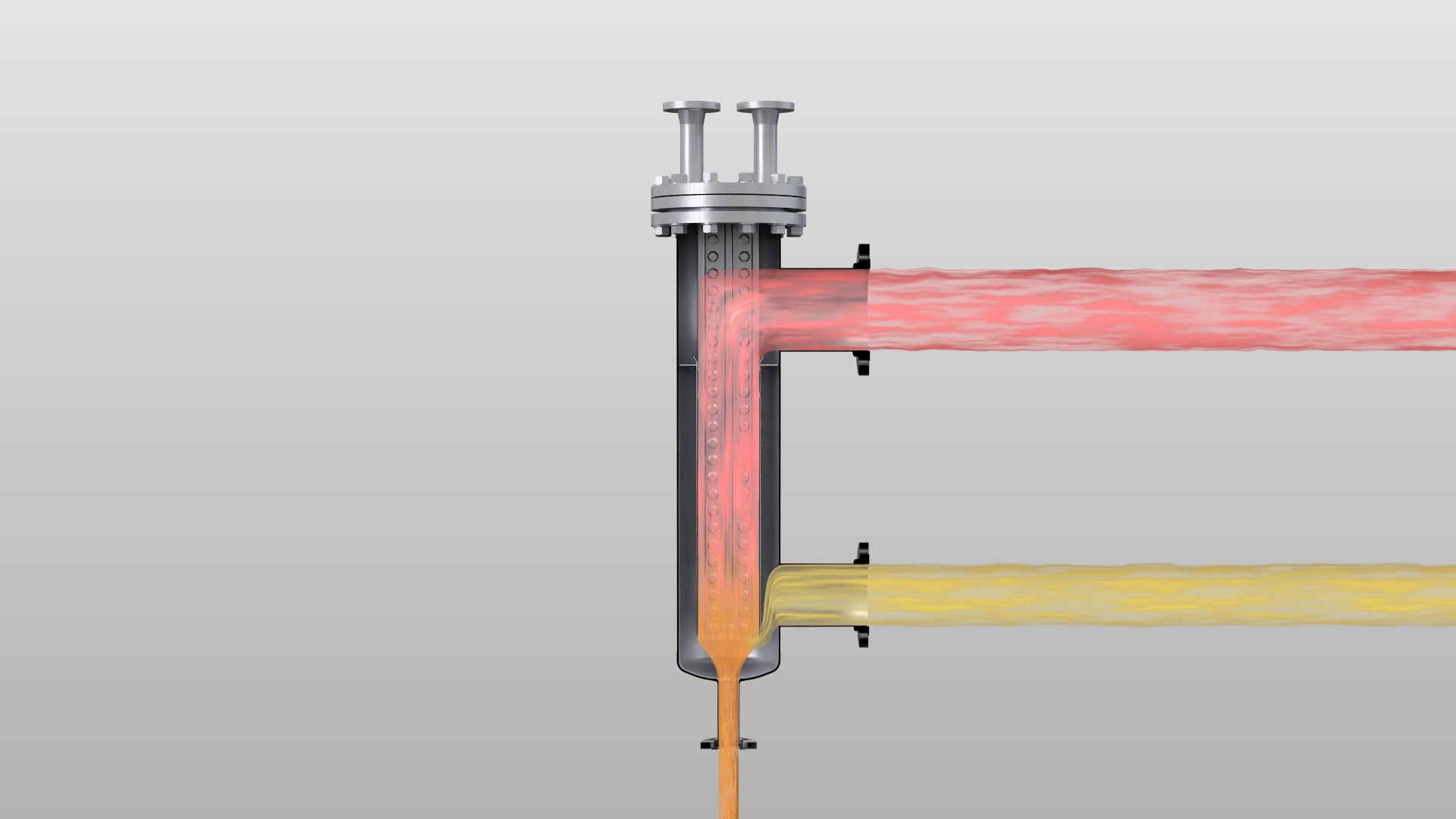 全溶接型プレート式熱交換器（縦置シェル＆プレートタイプ）　